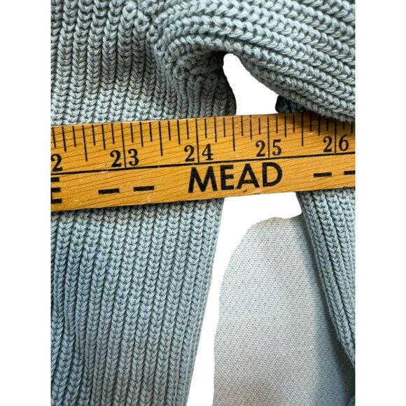 Lucky Brand Womens Washed & Worn Ribbed Zip-Up Cardigan XXL Pale Green - Picture 6 of 11